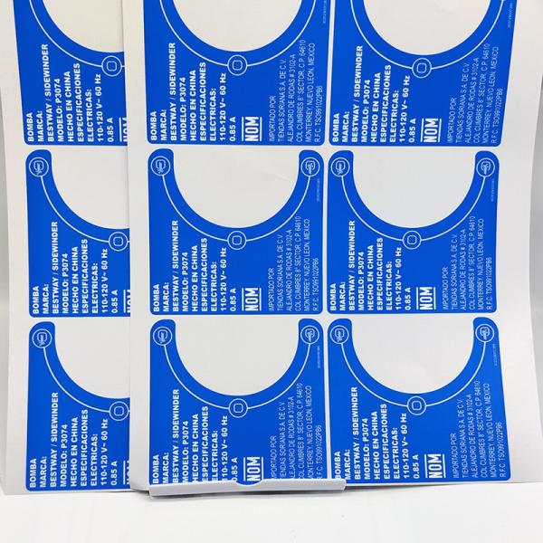 Weatherproof 	Household Essentials Labels Kiss Cut Matte BOPP Film