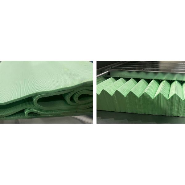 High Speed Fully Automatic Knife Tape Pleating Machine For Filter Media Production Line