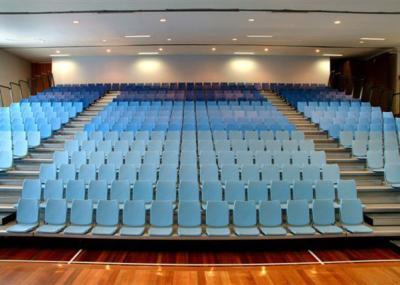 Nose Mounted Foldable Bleacher Seats , Automatic Seat Rows Indoor Telescopic Tribunes