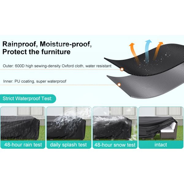 Patio Furniture Set Cover Outdoor Sectional Sofa Set Covers Outdoor Table Chair Set Covers Water Resistant Large