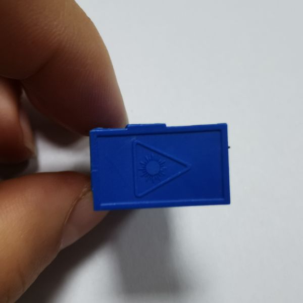 Blue Metal Clamp Laser Fiber Optic Adapter Couple SC SC Side Shutter Without Flange