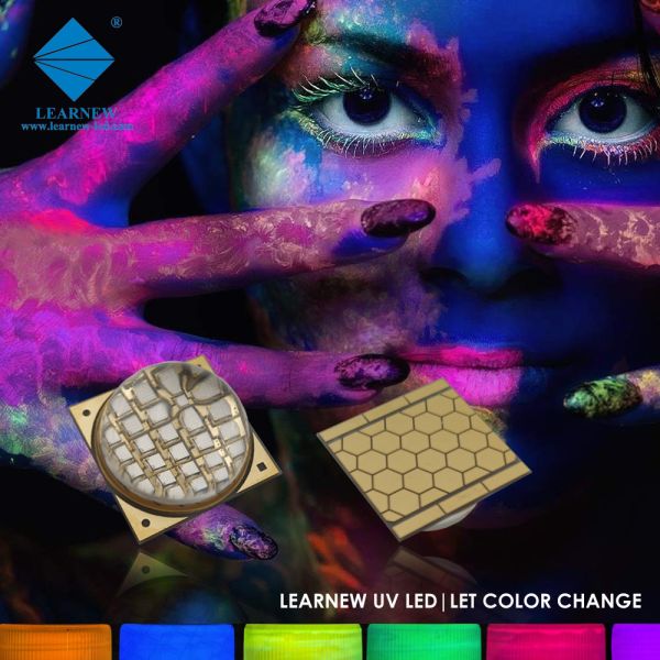 УЛЬТРАФИОЛЕТОВЫЙ обломок СИД УДАРА 385nm 405nm 100w с объективом сферы зоны освещения R15mm