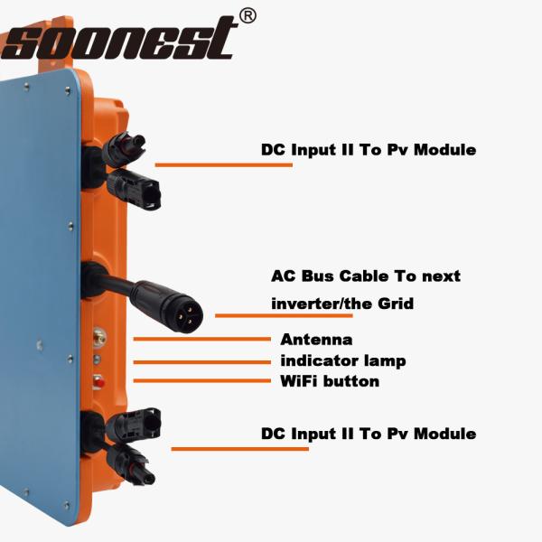 Soonest 1200W 1600W Ap Systems Micro Inverter Solar Hybrid Micro Inverter 600W 48V 2000W Micro Inverter