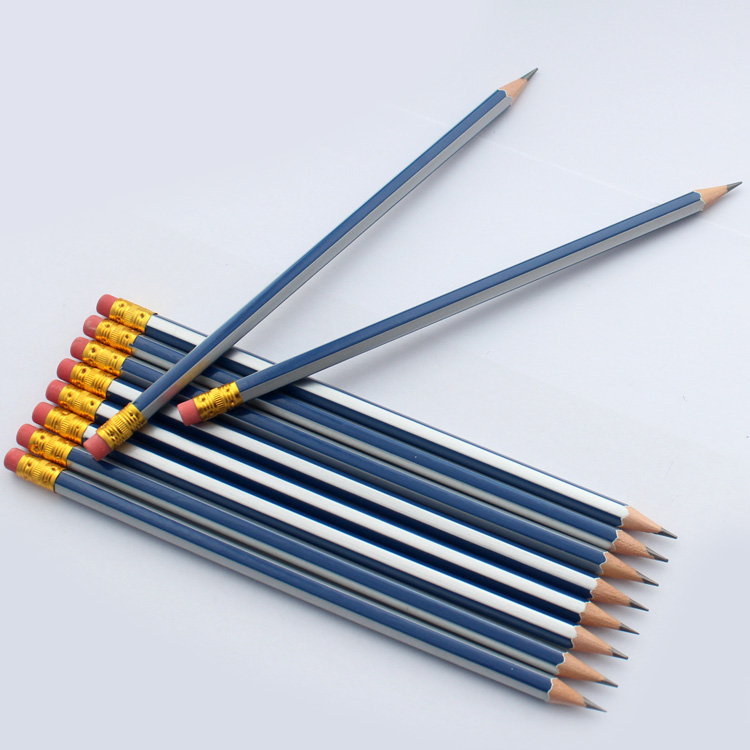 factory price presharpened 10pcs wood pencil hb with eraser