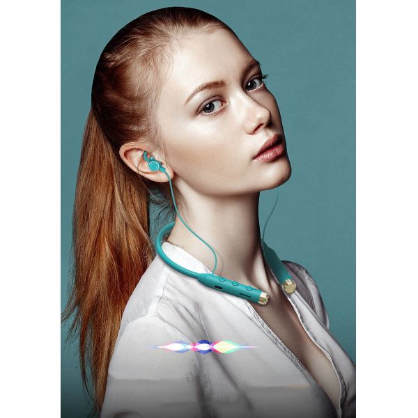 Neckband Bluetooth Earphones Magnetic Absorption Design 600 MAh HiFi Sound