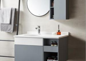 18mm PVC 30 Contemporary Bathroom Vanities And Sinks Mirror Carcase