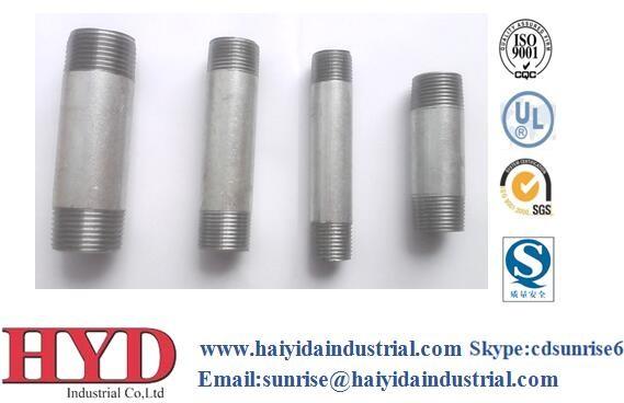 Galvanized black carbon steel nipple China factory
