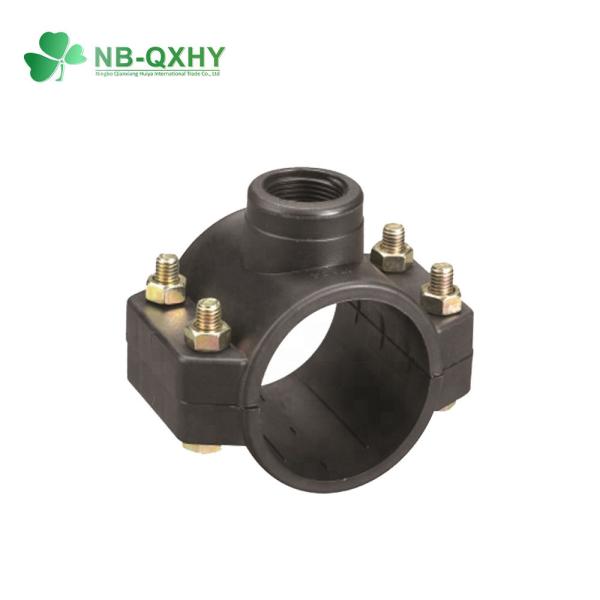 Matériau PP Pipe Fitting Clamps en acier inoxydable selle tête ronde Code facile à installer
