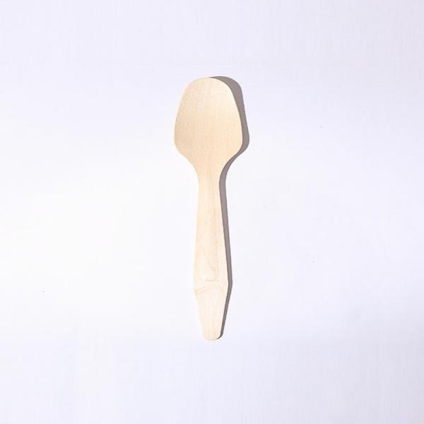 185mm disposable 100% natural material reinforced wooden coffee catering spoon wrapped individually for home and kitchen