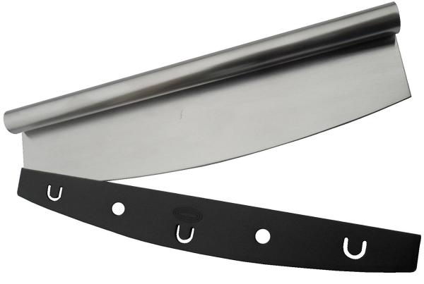 Amazon Hot sale Pizza Cutter Sharp Rocker Blade With Cover Heavy Duty Stainless Steel Pizza knife Dishwasher Safe