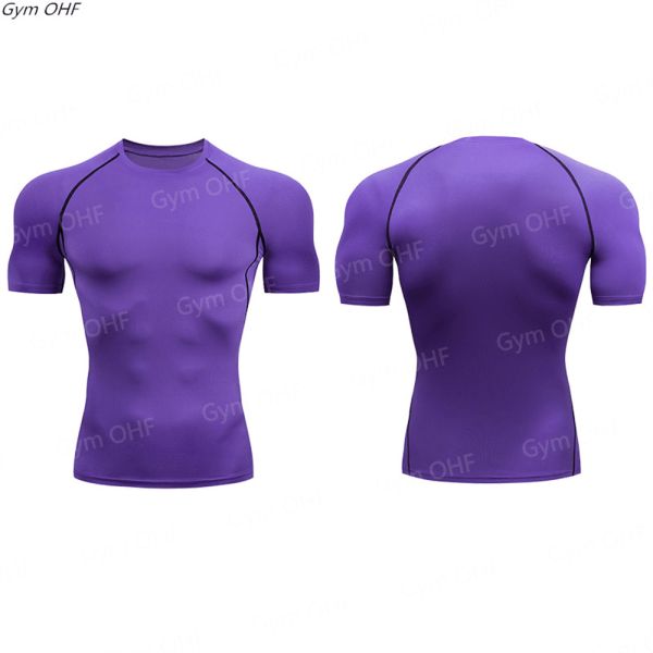 XMAMLON Men's Short-sleeved Tight T-shirt Perfect for Athletic Compression Training