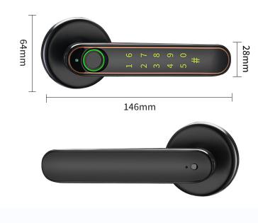 Keyless электронный умный замок с ключом ПРИЛОЖЕНИЯ клавиатуры Fingeprint механическим