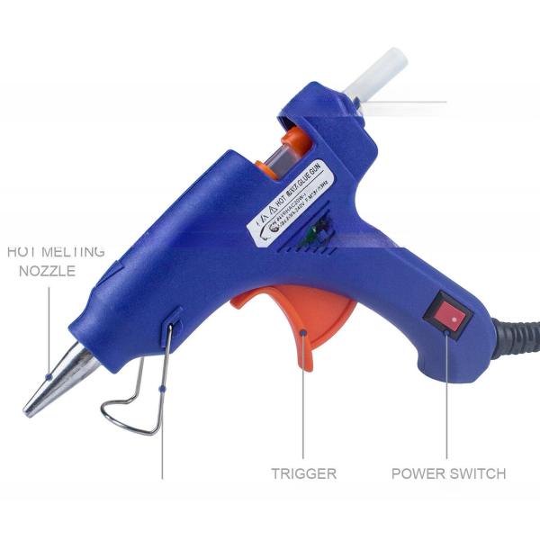 20W High Temperature Commercial Hot Melt Glue Gun For Packaging DIY, Arts