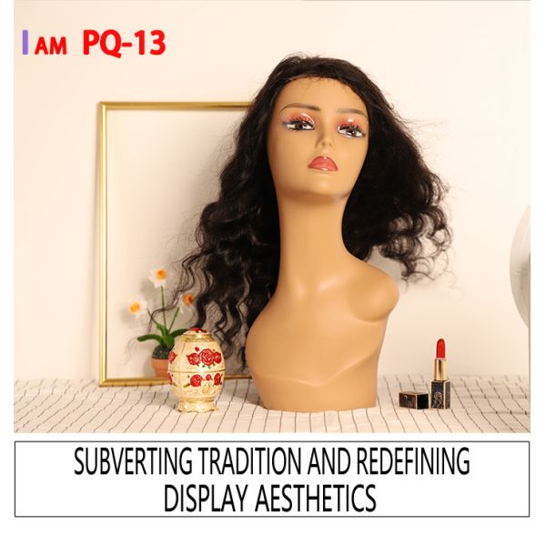 Pq-13 Female Standing Wig Training Mannequin Contemporary Makeup For Hat Display