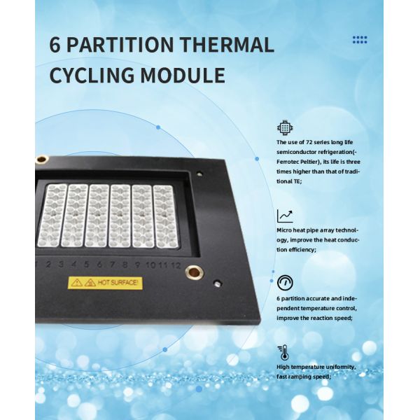 Highly Sensitive PCR Detection System with 500-800nm Fluorescence Detection Wavelength