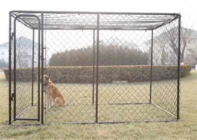 2mm Galvanized Wire Chain Link Dog Kennel 13 Feet X 7.5 Feet X 6 Feet