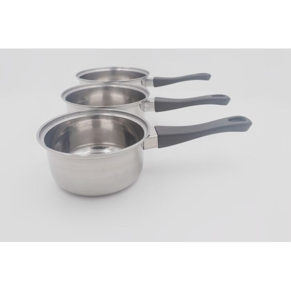 7.5cm Stainless Steel Cooking Pot Multi Function Milk Pan With Cover