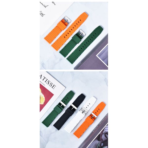 FKM Fluororubber Watch Band · Customizable Logo - China Wholesaler SHX
