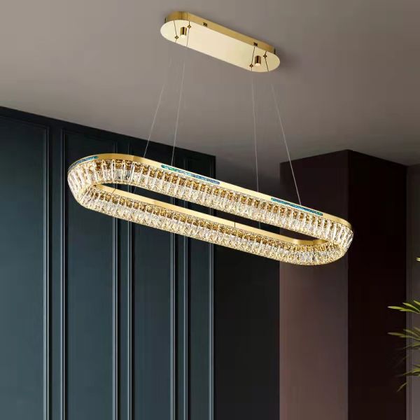 Свет Кристл кольца роскошный современный привесной для дома свадьбы гостиницы декоративного