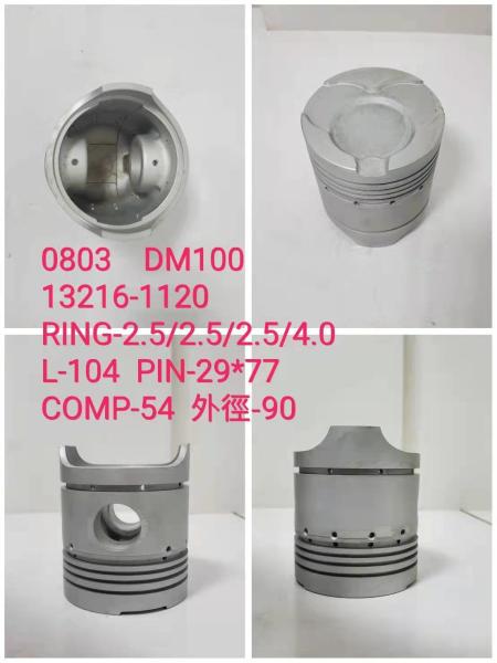 DM100 13216-1120 3AE1 78MM Piston 1121112310 6M61 ME133179