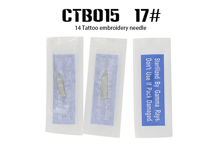 Стабилность белых игл Microblading лезвия кривого #14 17 превосходная