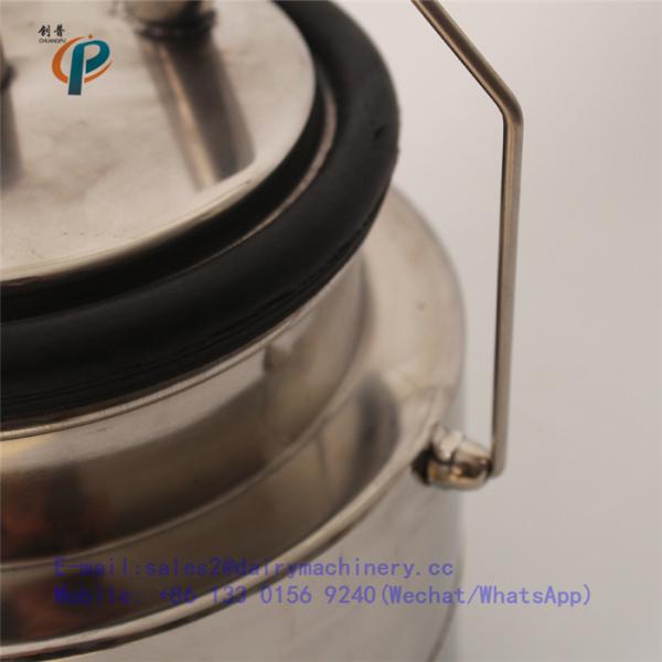Cubeta de aço inoxidável para a máquina de ordenha da vaca, cubeta do leite de 5 litros da máquina de ordenha