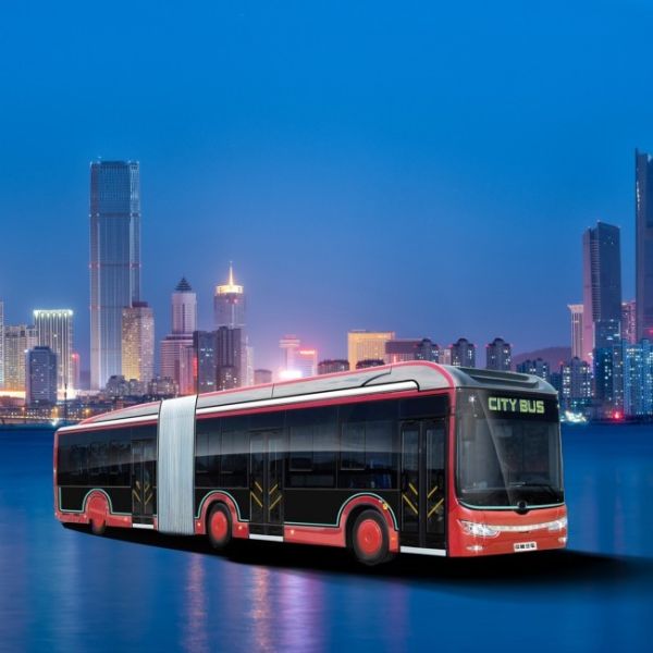 18m 200kw/Rpm Inner Electric City Bus With Fire Distinguisher