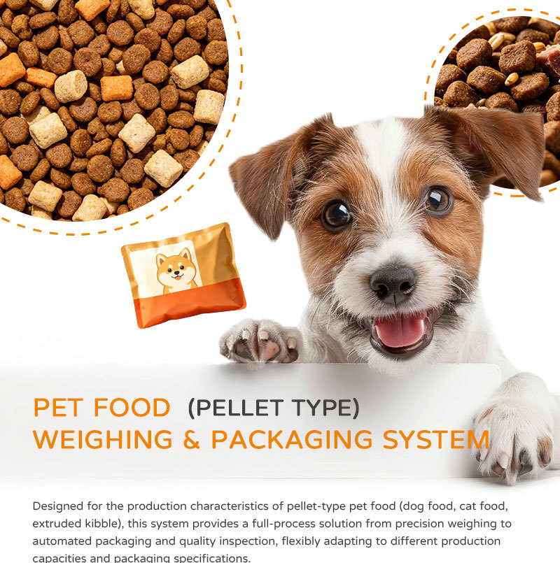 Automatic Doy Pouch Packing Machine Matching Linear Weigher for Senior Pet Dry Feed Granular Material