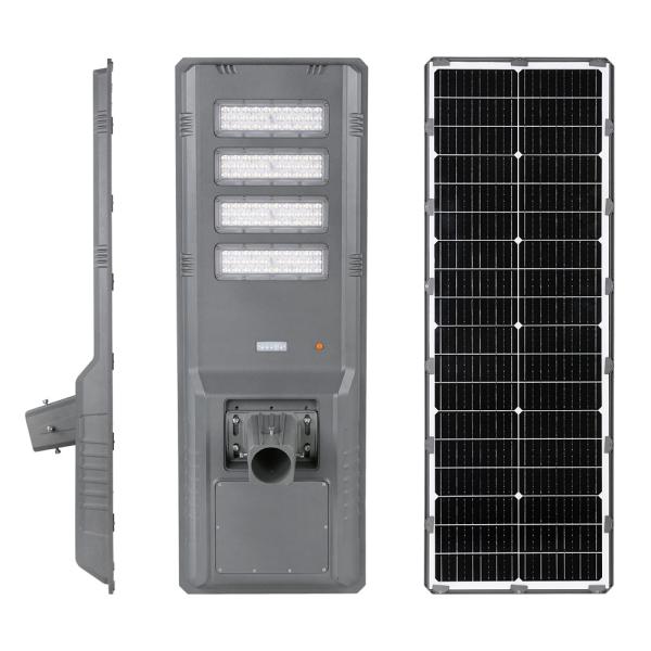 60W 90W 120W Solar LED integrado Street Light Die-cast Alumínio IP66 IK08 Sensor de movimento para lugares públicos e ruas