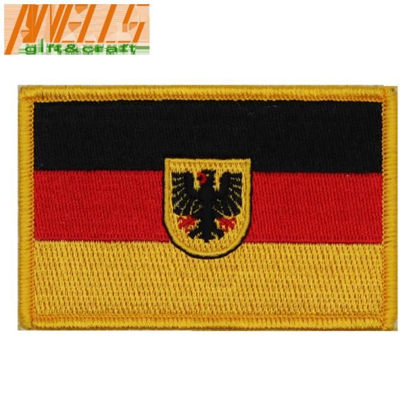 Germany Flag Patch Embroidered Military Tactical Flag Patches German Iron-On National Emblem
