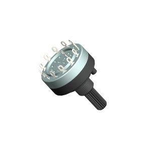 26mm Insulated Shaft Multi Way Rotary Switch