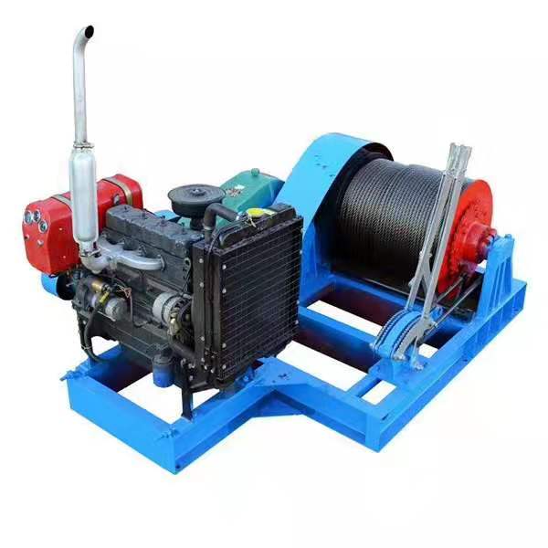 Large Traction Industrial Electric Winch Compact Structure For Construction