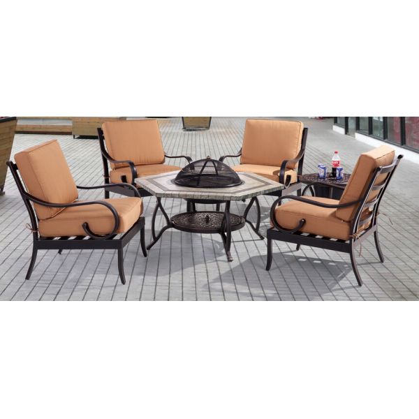 backyard cast aluminum firepit-4035