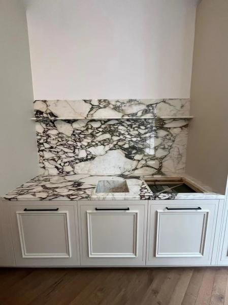 Luxury Bvlgari Purple Marble Countertop | Amethyst Surface for Kitchen & Vanity