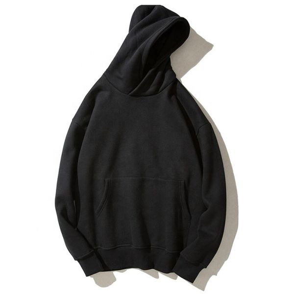 271g Unisex Plain Hoodies Sweatshirt Hip Hop Oversized Regular Sleeve
