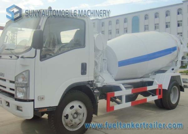 Isuzu 4CBM Concrete Truck Mixer With Interpump Hydraulic Pump And Motor