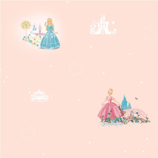 Healthy Embossed Kids Bedroom Wallpaper Moisture Proof With Light Green Color