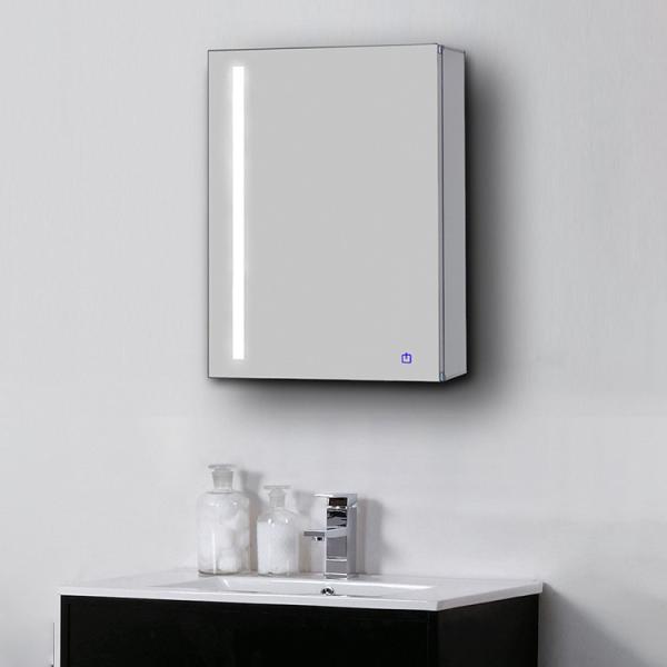 Copper Free LED Medicine Cabinet Rectangle Lighted Medicine Cabinet With Mirror