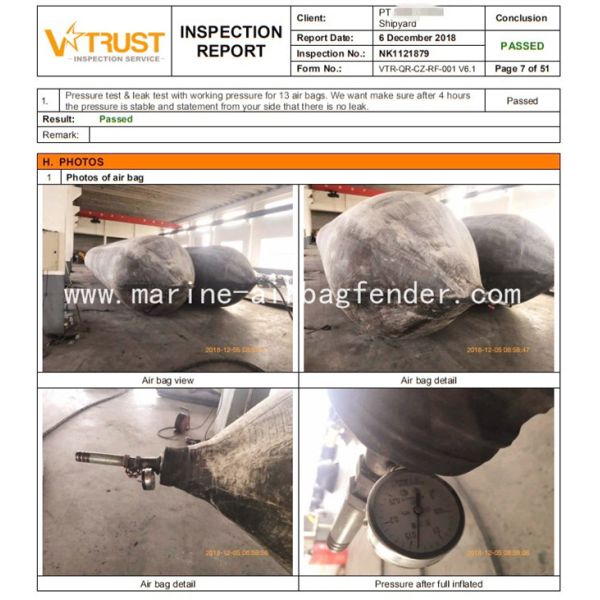 6 Layers Air Tight Marine Underwater Salvage Air Lift Bags Environment Friendly