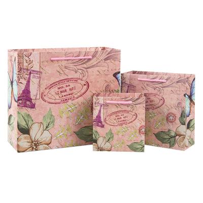 Saco de papel reusável para o presente de casamento, saco Ultraportable do presente do aniversário de casamento
