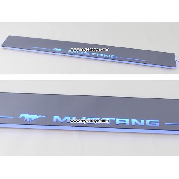 Ford Mustang car moving door floor lights LED door scuff plate light