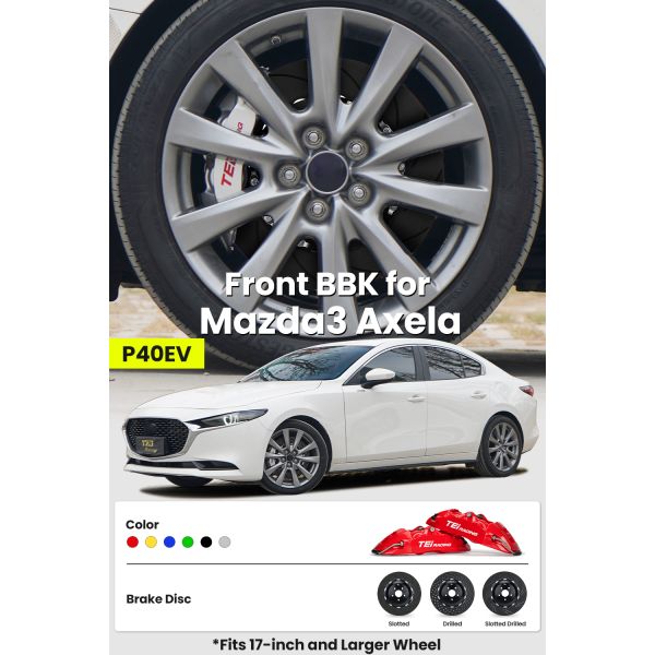 TEI Performance Brake Kit P40EV Front 4 POT BBK for Mazda 3 Axela BK BL BM BP 17 Inch/18 Inch