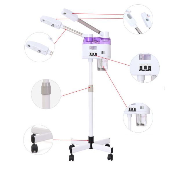 Hot Cold Spray Moisturizing Skin Rejuvenation Face Steamer with ABS Plastic and Ozone