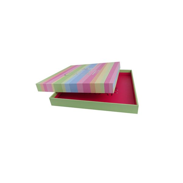 Printed Apparel Packaging Box Boutique Silver Stamping For Silk Scarf