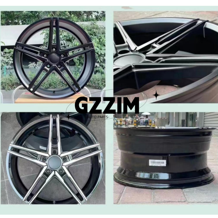 Матовый черный / черный глянцевые колеса автомобилей универсальные 18 * 8,5J