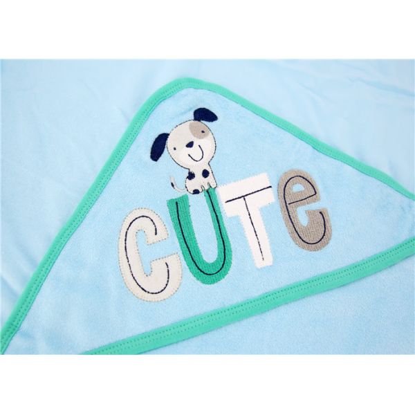 Hooded Winter Baby Swaddle Blankets 2pk Knit Terry Type Great Water Absorbtion