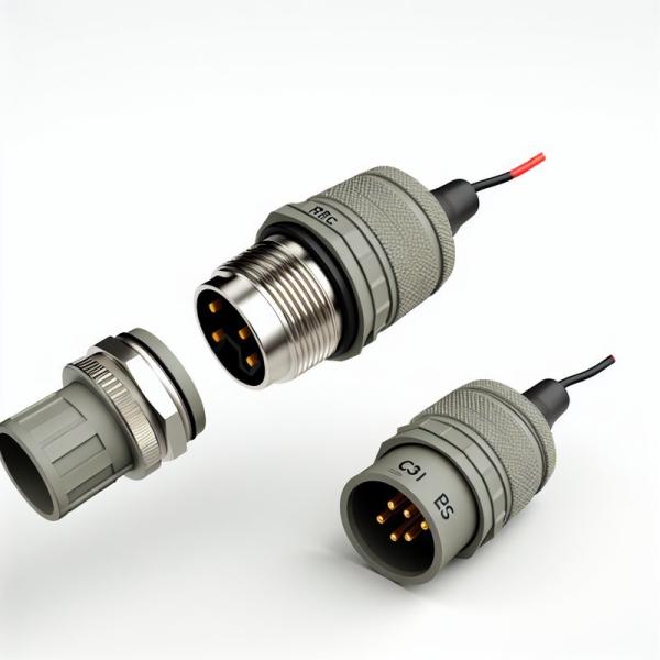 M12 IP67 Waterproof Connector 3Pin Male to Female LED Lighting Cable