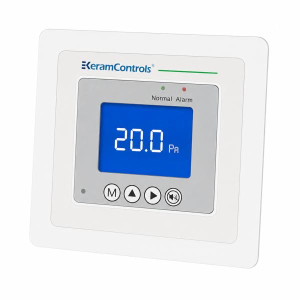 KDPM100 Differential Pressure Monitor with Backlight LCD Display and 4-20 mA or 0-10 V Output for HVAC Systems