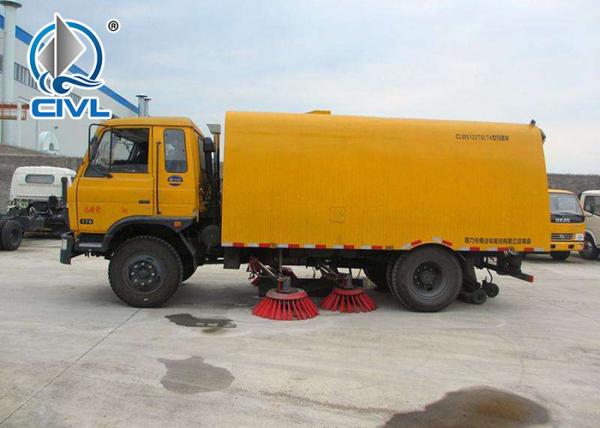 4 vertical cylinder Sweeper Garbage Compactor Truck Euro III standard Energy-Saving Euro, road cleaning truck