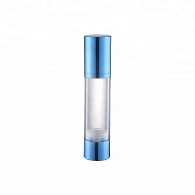 Transparent Airless Vacuum Pump Bottle Round Screw Cap Sealing Type